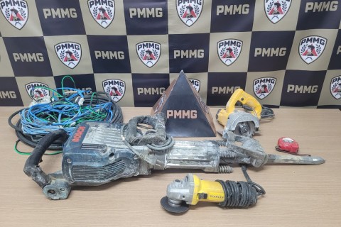 Autoré preso e materiais furtados são recuperados pela Polícia