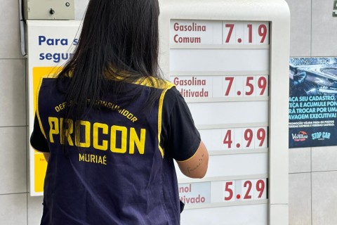 PROCON de Muriaé realiza diligência a postos de combustíveis da cidade
