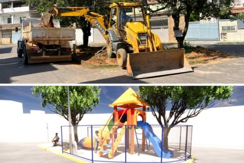Prefeitura inicia construção de pracinha no Cardoso de Melo